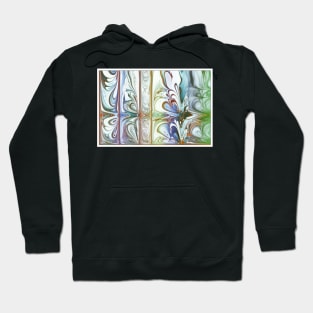 Stylized Abstract Swirls Pattern Hoodie